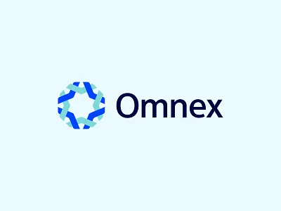Omnex – Modern Logo Design abstract logo brand identity branding connection logo design geometric logo innovation logo logo minimalist logo modern logo network logo professional logo saas logo software logo startup logo tech logo unity logo
