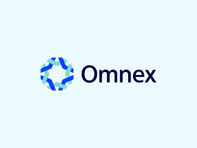 Omnex – Modern Logo Design abstract logo brand identity branding connection logo design geometric logo innovation logo logo minimalist logo modern logo network logo professional logo saas logo software logo startup logo tech logo unity logo