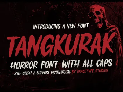 Tangkurak | Horror Font ligatures