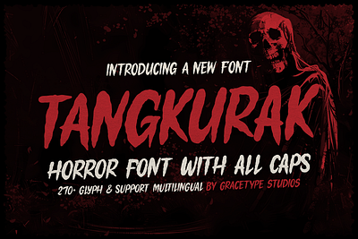 Tangkurak | Horror Font ligatures