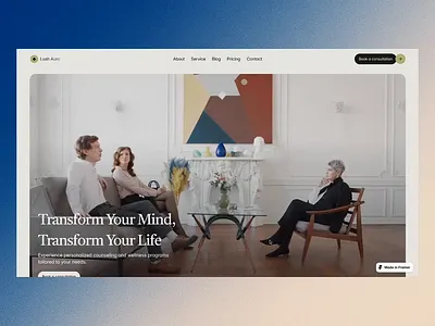 Lush Aura - Landing page advertising branding design graphic design landing page modern motion graphics ui web design website wellness yoga