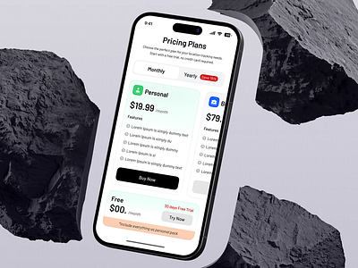 Pricing and Plans Overview 030 ai agent android animation branding downsell ios mobile app plans price pricing and plan pricing card pricing page pricing plan pricing table product design saas ui ux upsell web app