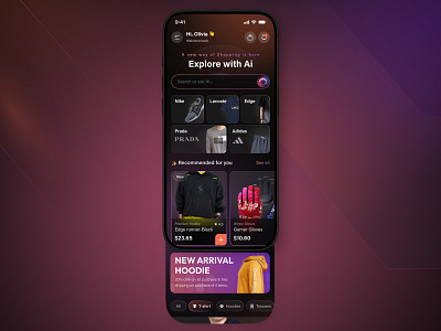 Smart Shopping Experience – AI Fashion App UI/UX Design ai assistant ai fashion ai shopping app ai shopping experience android app app design app ui ecommerce app ecommerce design ecommerce trends fashion ecommerce focotik ios app mobile app design mobile ecommerce responsive design retail app design smart shopping ui ui ux design