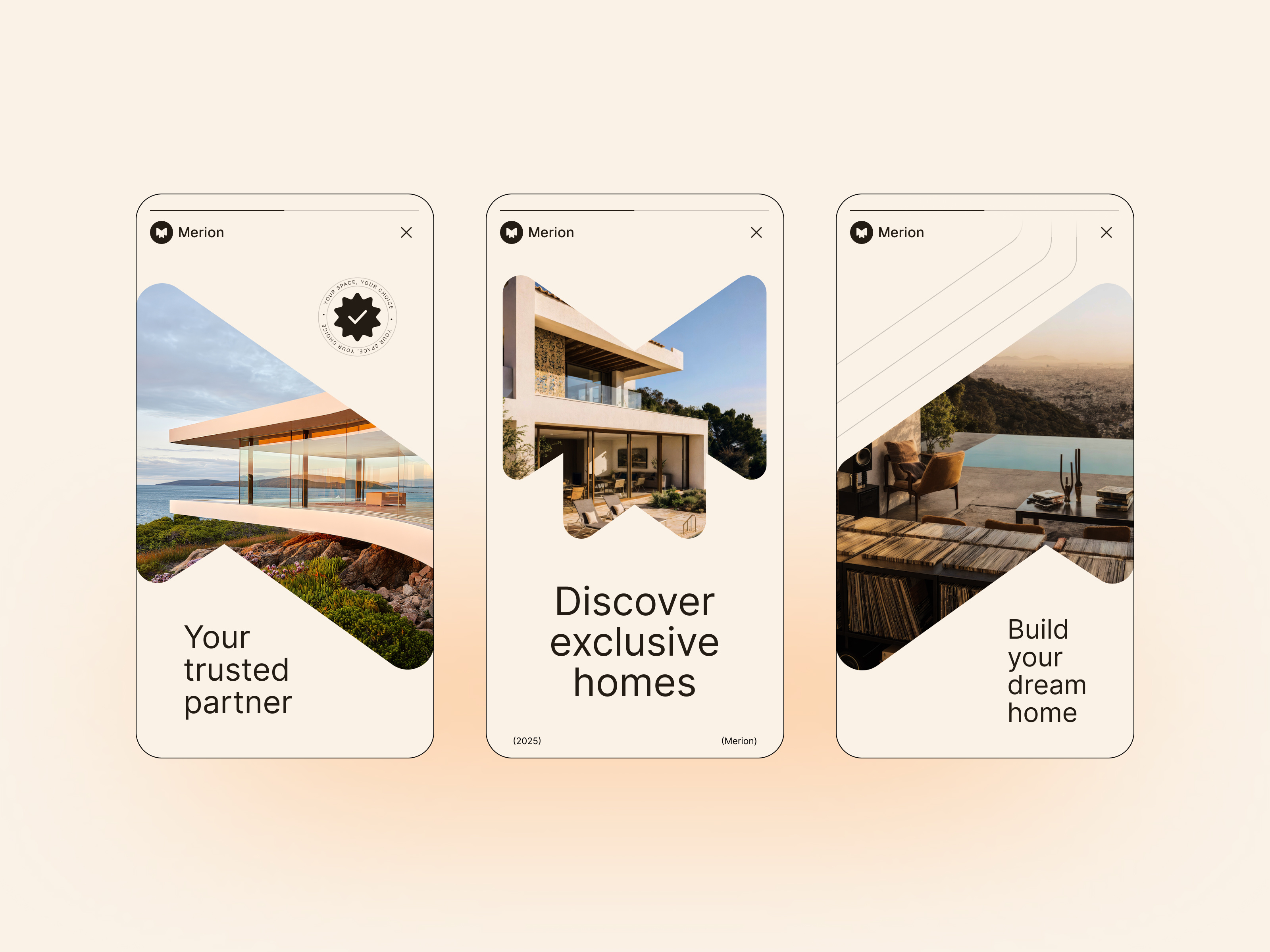 Merion - Real Estate Branding brand design brand identity brand mark branding house logo luxury design real estate logo real state real state branding ui