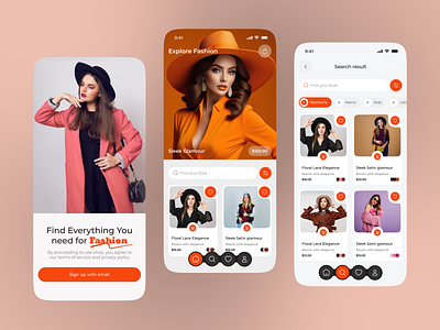 Fashion Shopping E - Commerce Mobile App UI clothing clothing brand app creative mobile app ecommerce app fashion app fashion branding lifestyle luxury fashion app luxury fashion logo mobile mobile app mobile app design mobile app ui modern app ui online shop online shopping shopping shopping app store trendy app