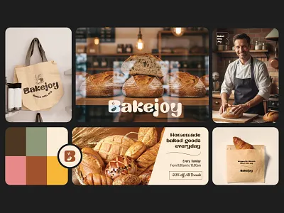 Bakejoy - logo design / Brand identity / Packaging design bag design bakery branding bakery logo bakery packaging box design brand identity brand sign branding branding design bread dribbble graphic design istiker design logo logo design packaging packaging design print design