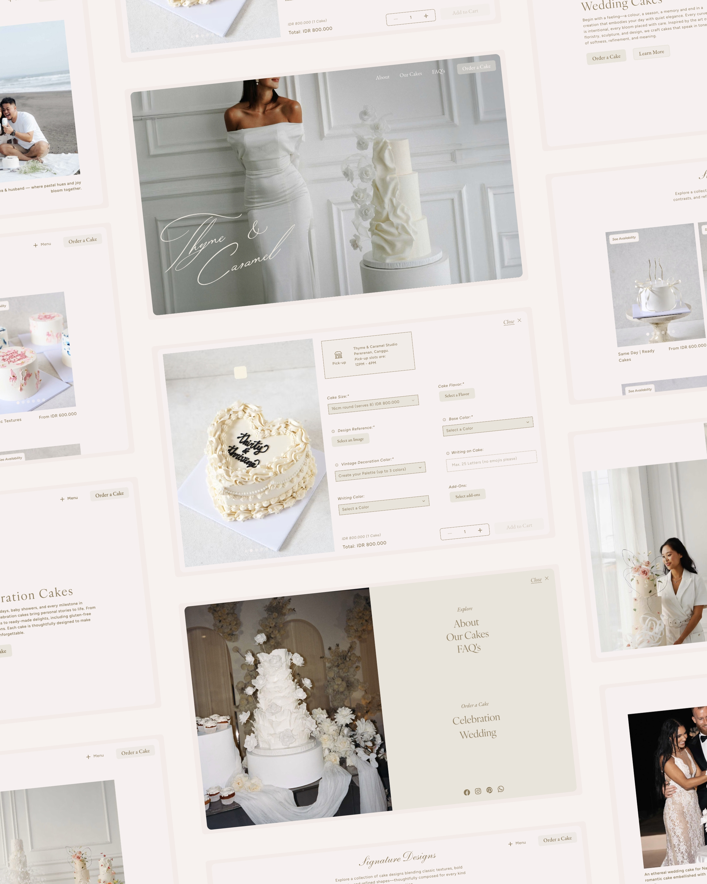 Thyme & Caramel • Website animation brand identity branding brands design ecommerce inspiration logo logo design notion api ui web design website website design