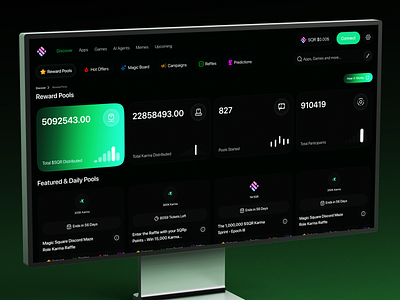 Magic Store – Decentralized dApp Marketplace blockchain ecosystem blockchain ui crypto app store crypto dashboard crypto market crypto platform dapp store dark mode ui decentralized apps defi fintech design marketplace ui token launch ui ux web app web design web3 web3 dashboard web3 marketplace