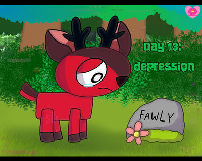 Traumatober Day 13: depression art post art tag digital art drawing fan art illustration mixels