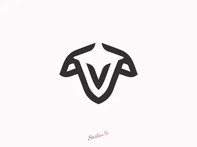 Goat-Bull Hybrid Logo For Sale abstract logo abstract logo mark animal symbol brand logo bull logo combination mark logo goat bull logo goat logo horn logo hybrid animal hybrid animal logo hybrid logo logo logo design minimal logo minimalist logo modern logo monogram logo power logo strong animal icon
