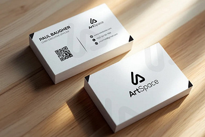 ArtSpace Minimal Business Card Design business business card flat graphic design illustration minimal modern