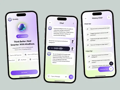 AI Chatbot App 2025 trends ai ai app ai chatbot app ai interface ai mobile app app design app screen design artificial intelligence chatbot app mobile mobile app mobile app design modern app ui product design smart assistant ui design voice assistant voice ui