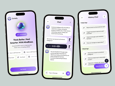 AI Chatbot App 2025 trends ai ai app ai chatbot app ai interface ai mobile app app design app screen design artificial intelligence chatbot app mobile mobile app mobile app design modern app ui product design smart assistant ui design voice assistant voice ui