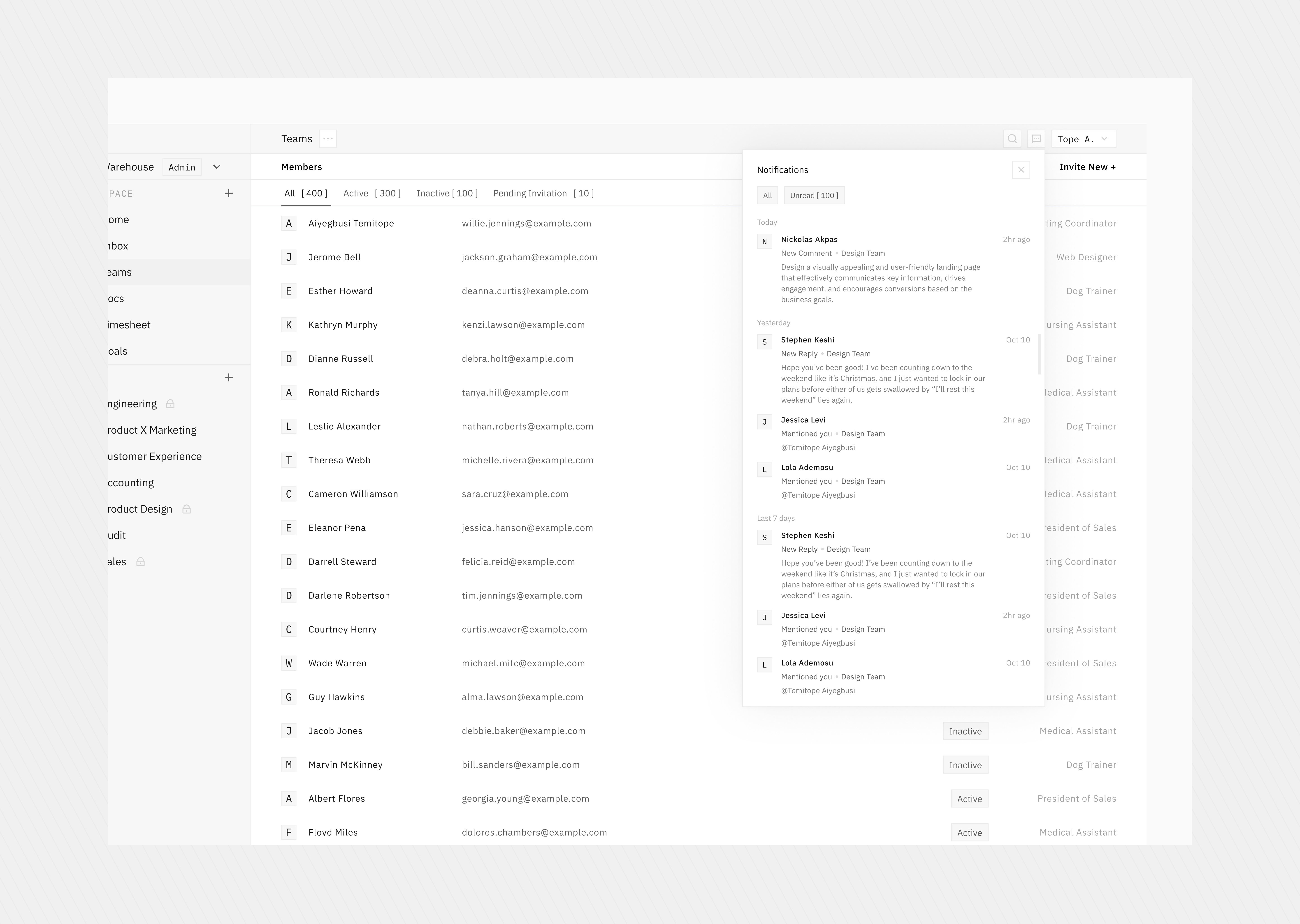 Notifications Dropdown design ui ui design ux ux design