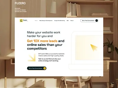 Fuzero - The IT Agency Website agency website digital marketing agency google ads highly converting website home page it company website landing page design marketing agency website minimal website design mobile first design organization website design portfolio website responsive design seo ui web design website website design website header