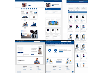 Telecom Service Website branding design graphic design ui ux