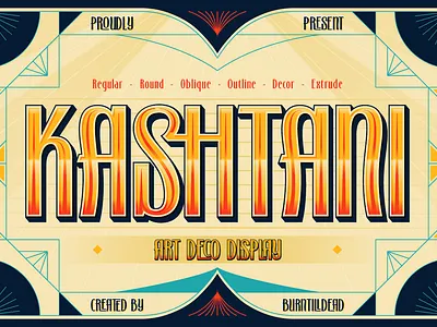Kashtani art deco font branding classic font custom font deco style display font font font design font style free font headline lettering logo type modern retro font poster font retro font sans serif stylish font typeface vintage font