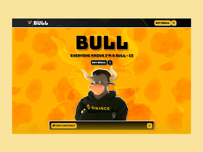 BULL-Meme Coin Landing Page coin meme meme coin meme coin landing page meme coin presale meme coin ui meme coin website token
