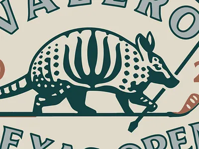 Armadillo Flower - Illustration and Typography armadillo badge design branding desert drawing flower graphic design illustration lettering logo design natural patch plants retro screen print texas vector vintage western