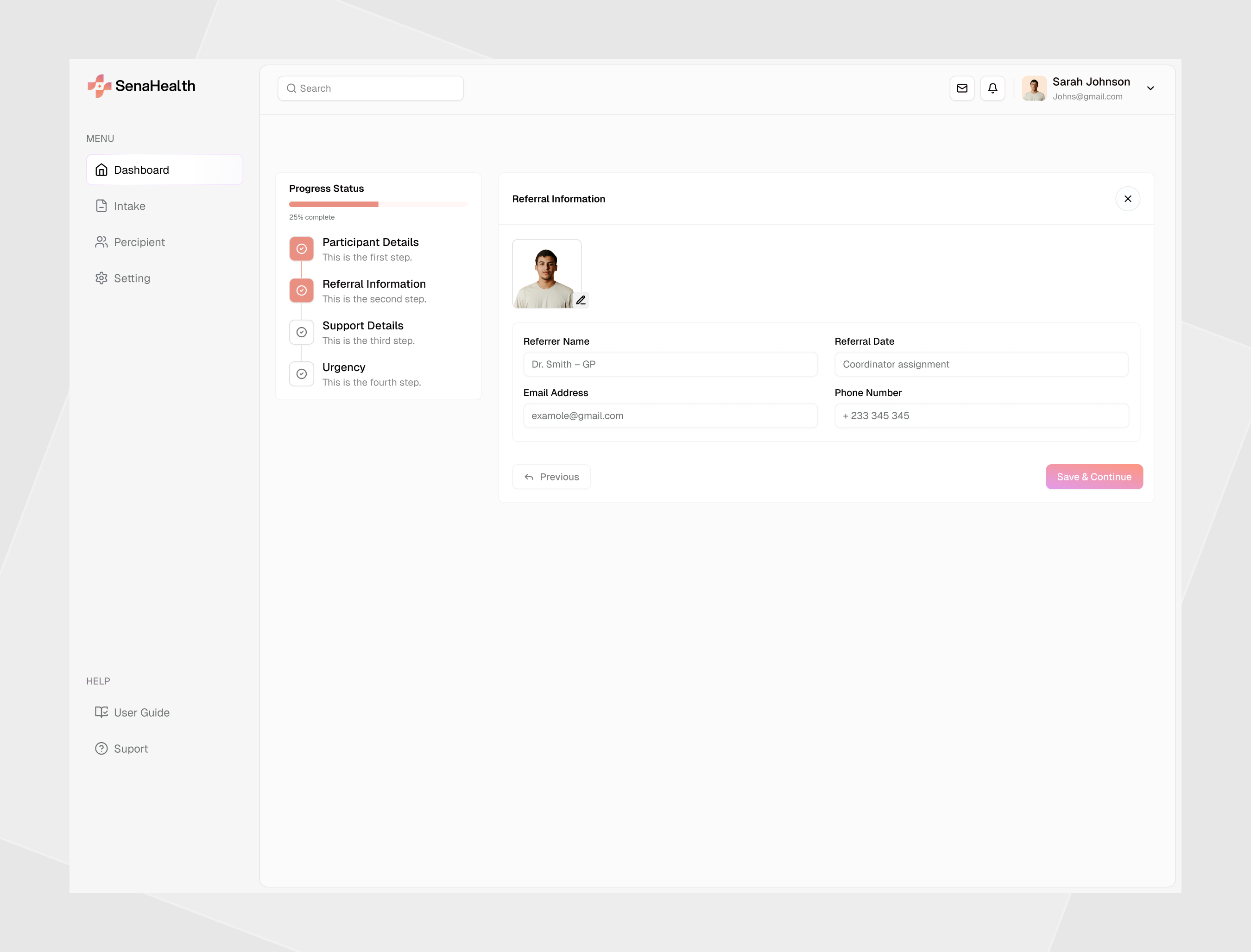 NDIS - Onboarding UI clean crm dashboard dashboard ui erp modern ndis onboarding card ui onboarding dialog onboarding experience onboarding flow onboarding modal onboarding popup onboarding ui product product design saas software ui design web app
