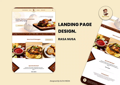 Proses Desain Website Landing Page RasaNusa daily ui figma landing landing page landing page design landingpage ui ui design ui ux design user interface