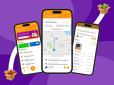 Package Tracking App - Mobile App UI Design aplikasi lacak paket detail package detail package ui design details package mobile app lacak paket list package mobile app package app package mobile app package tracking package tracking app package tracking ui mobile paket mobile app tracking paket ui ui design