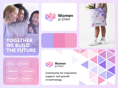 Women Community branding feminin feminism graphic design it logo women women in tech