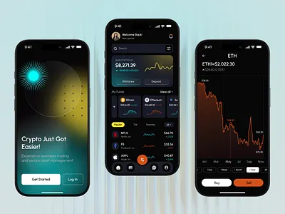 Crypto App Design crypto app crypto currency exchange finance financial app mobile app mobile design trading