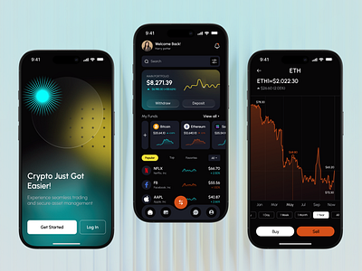 Crypto App Design crypto app crypto currency exchange finance financial app mobile app mobile design trading