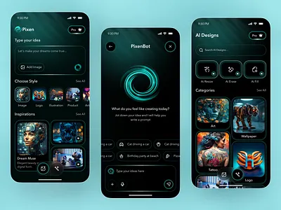 AI Art Generator App UI — Create Stunning Artwork Instantly 2025 trends ai art generator ai artwork app ai creative app ai design tool app design art app ui art creation app art tool ui creative app digital art app interactive design mobile mobile app ui design