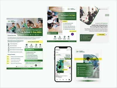 Brochure & Social Media Design – Training Course Company branding brochure design corporatebranding design education branding graphic design green palette illustration learningbrand logo mockup printanddigital social media design training courses typography ui ux vector visualidentity yellow theme