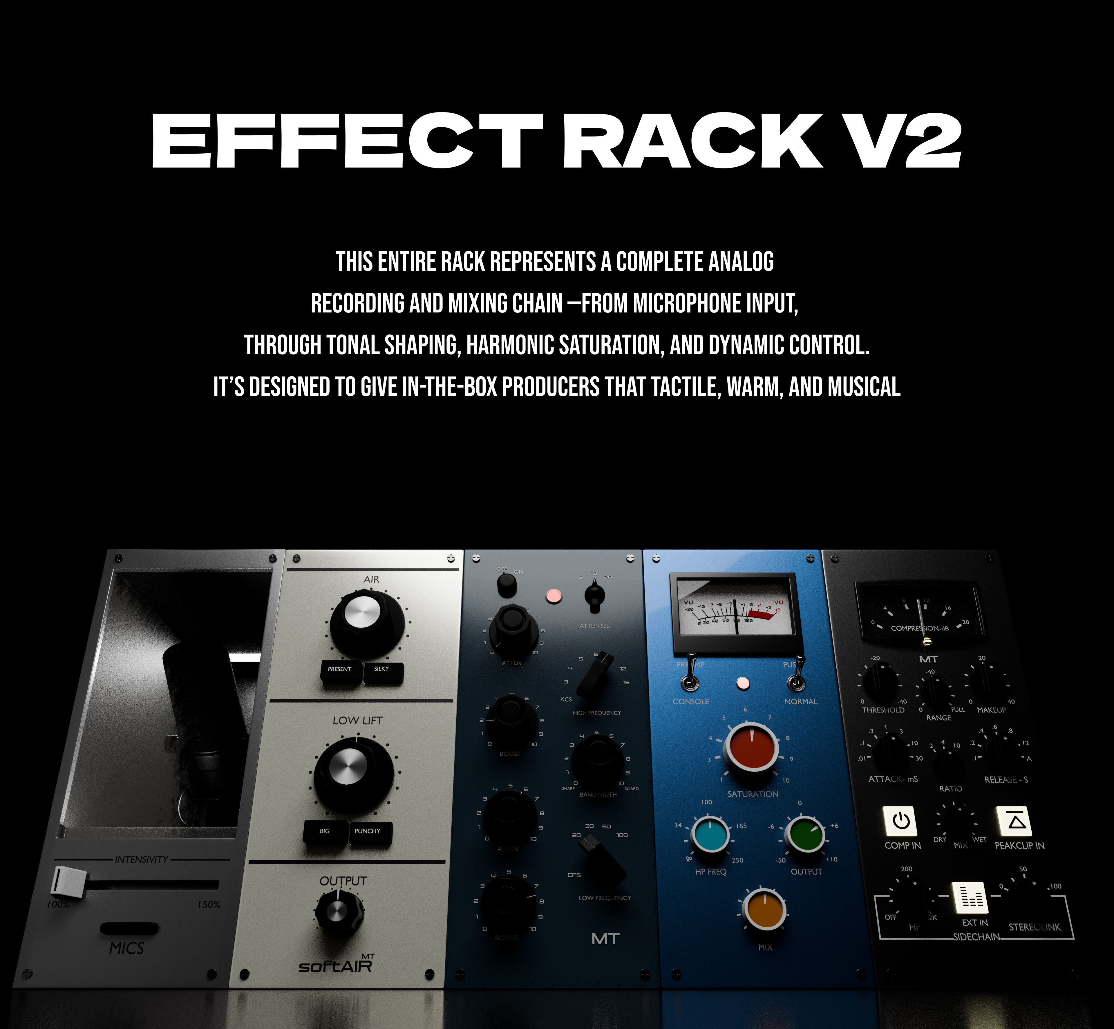 VST EFFECT RACK V2 3d 3d modeling au plugin branding design graphic design illustration musicproduction ui vst