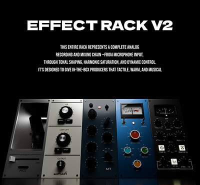 VST EFFECT RACK V2 3d 3d modeling au plugin branding design graphic design illustration musicproduction ui vst