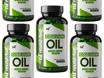 Cold Liver Oil Supplement Label Design bottle cbd label design dietary graphic design label label design label packaging labeldesign nutrition package design packagedesign packaging packaging design packagingdesign product label protein supplement supplement packaging vitamin