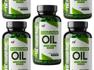 Cold Liver Oil Supplement Label Design bottle cbd label design dietary graphic design label label design label packaging labeldesign nutrition package design packagedesign packaging packaging design packagingdesign product label protein supplement supplement packaging vitamin