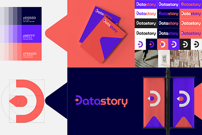 DataStory : CaseStudy brand identity branding case study data logo data story design dribbble dribbble best shot flat graphic design logo logo brand logo stylecape mongolia sane design story logo vector visual identity