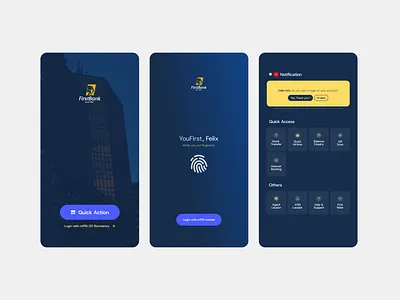 Firstbank - Fintech App flow app application design fintech ui uiux