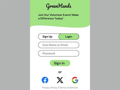 Sign Up Page userexperience