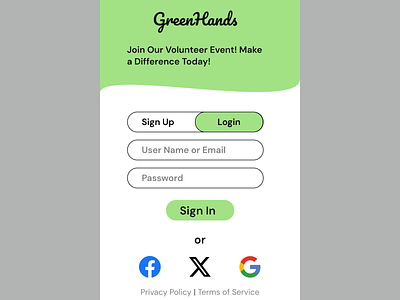 Sign Up Page userexperience