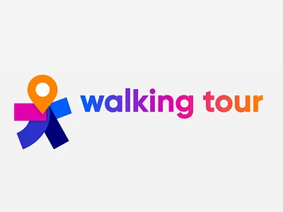walking tour logo logo logo design