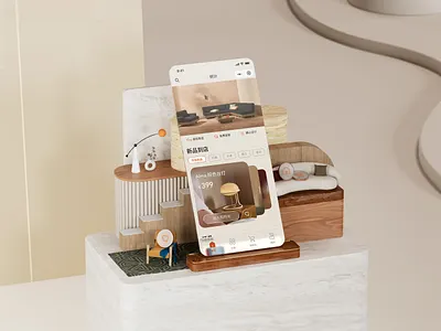 家居小程序&3D场景 3d home furnishings ui 家居 小程序