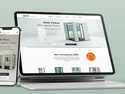 website office bricks 3d illustration branding office solutions responsive design webdesign