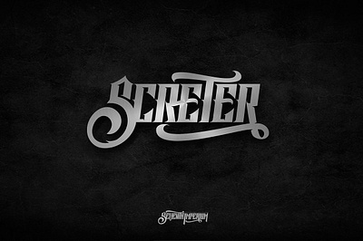 Screter alternates black swash blackletter branding clothing type display ghotic graphic design ligatures logo motion graphics opentype poster font retro screter vintage
