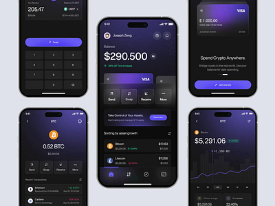 Ascend - Instant Web3 Wallet Mobile App animate b2b blockchain clean crypto cryptocurrency dapp decentralized defi dipa inhouse investment minimalist mobile mobile app modern design nft product design saas startup web3