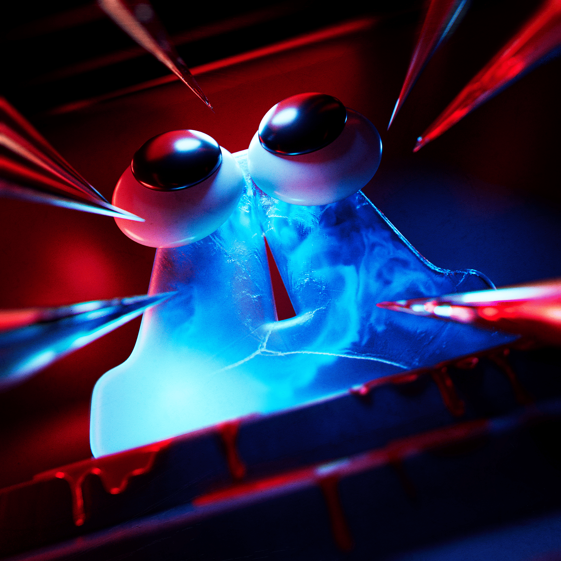 Letter Д — 3D Alphabet Series 3d 3d illustration alphabet fear frozen horror motion graphics shock visual series