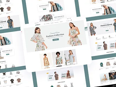 👗 Roziy – Modern Fashion E-Commerce Website animation branding design graphic design illustration logo motion graphics ui ux vector