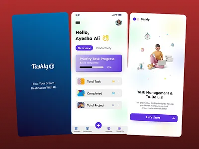 Task Management APP Design app design figma framer graphic design task management ui design ui ux ux