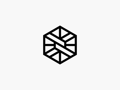 Bind abstract icon logo modern rope simple