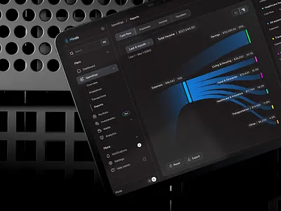 Minds dashboard dark dashboard gradient platform product ui ux web app