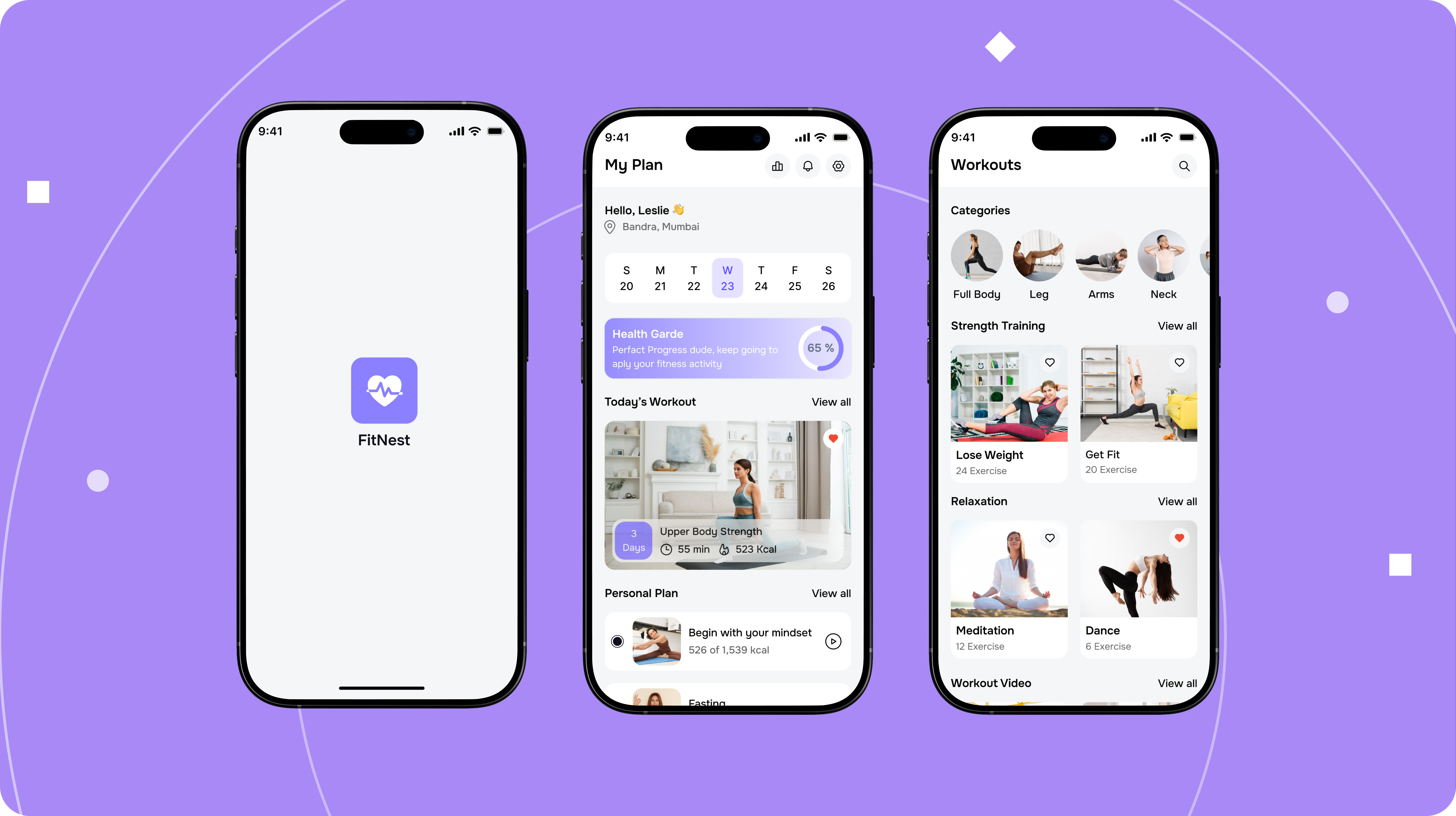Fitnest – Your Personalized Fitness & Wellness Companion excercise fitness meal plan meditation minimal design mobile app nutrition uiux wellness workout yoga
